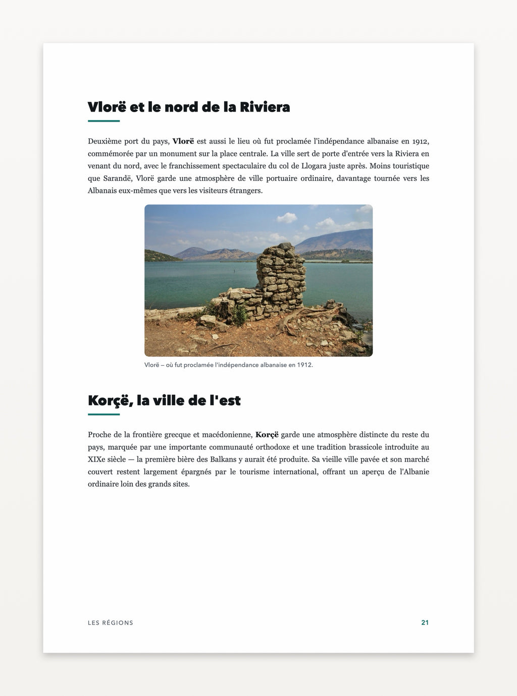 Aperçu d'une page — Albanie