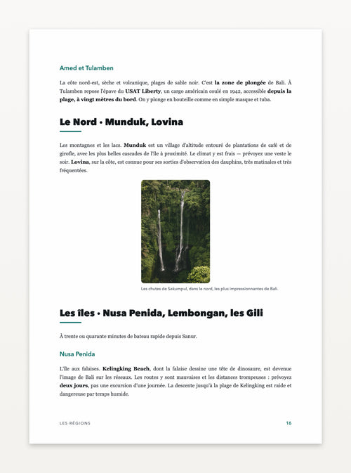 Aperçu d'une page — Bali