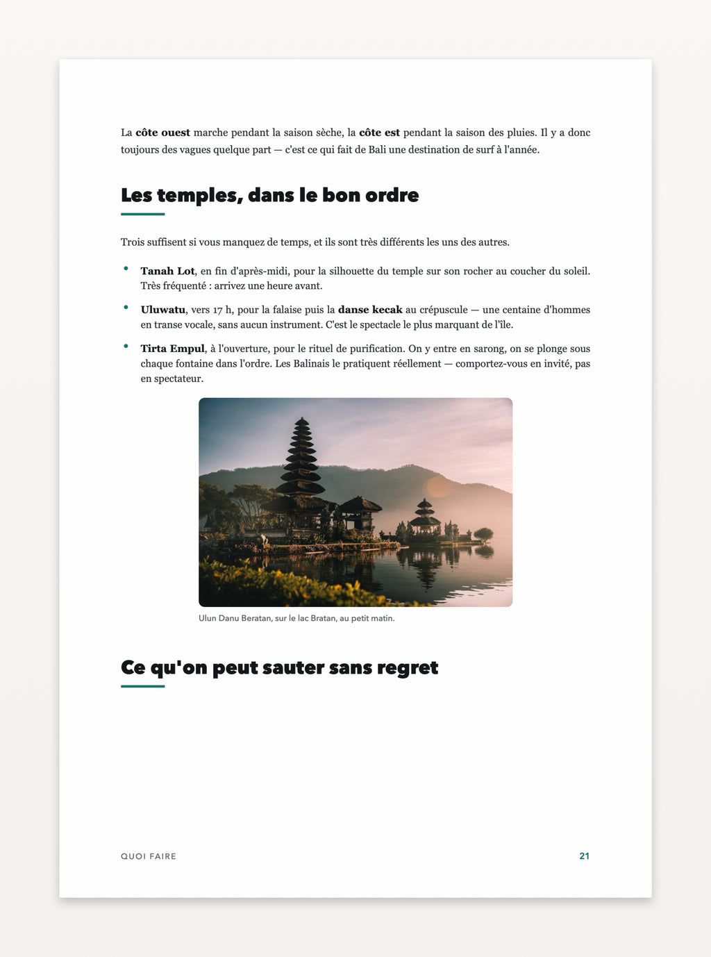 Aperçu d'une page — Bali
