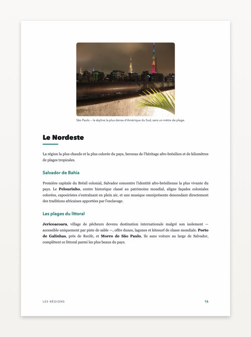 Aperçu d'une page — Brésil