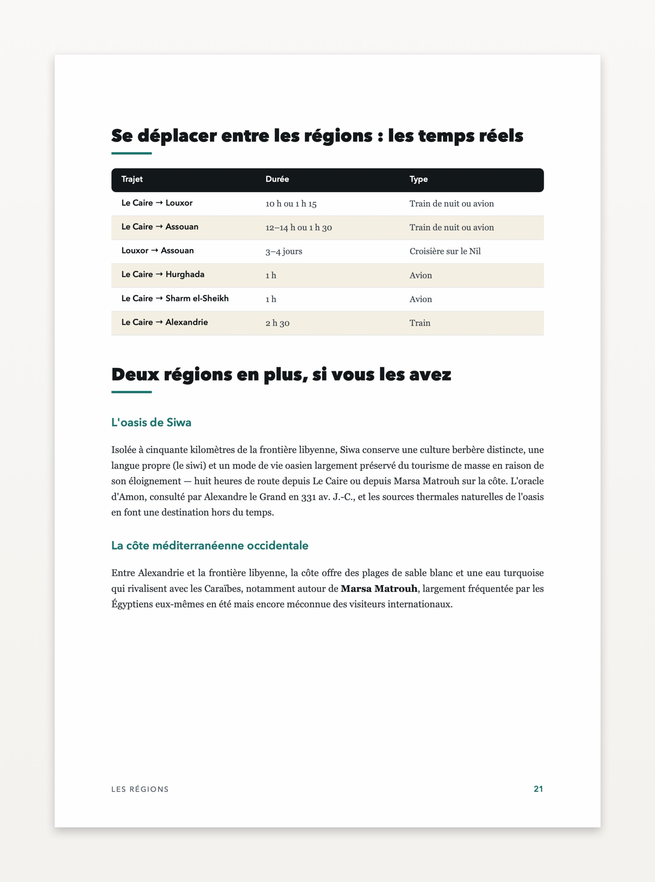Aperçu d'une page — Égypte