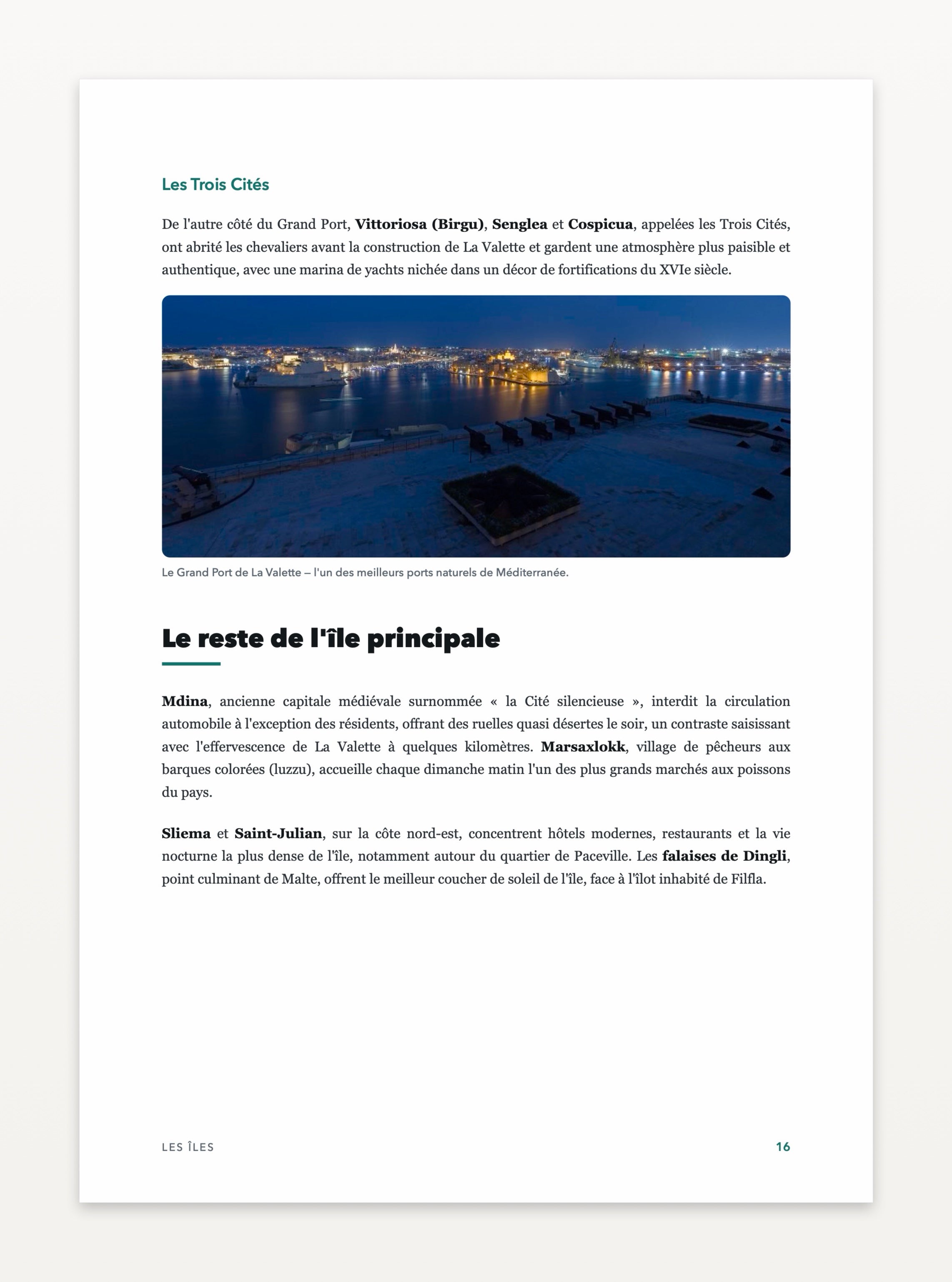Aperçu d'une page — Malte